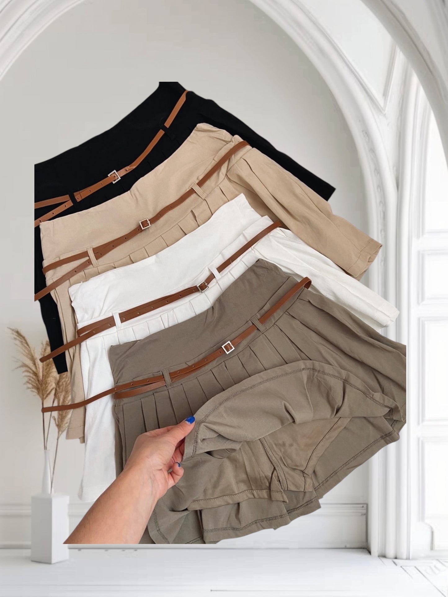 Falda short plisada Karol